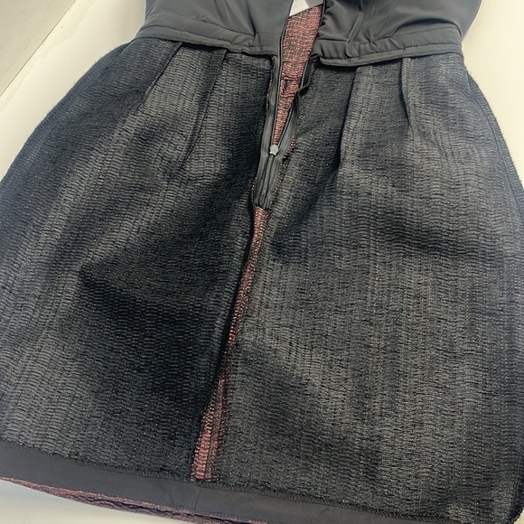 NWT holiday party dress sparkly strapless bustier sweetheart neckline mesh area - Picture 9 of 14